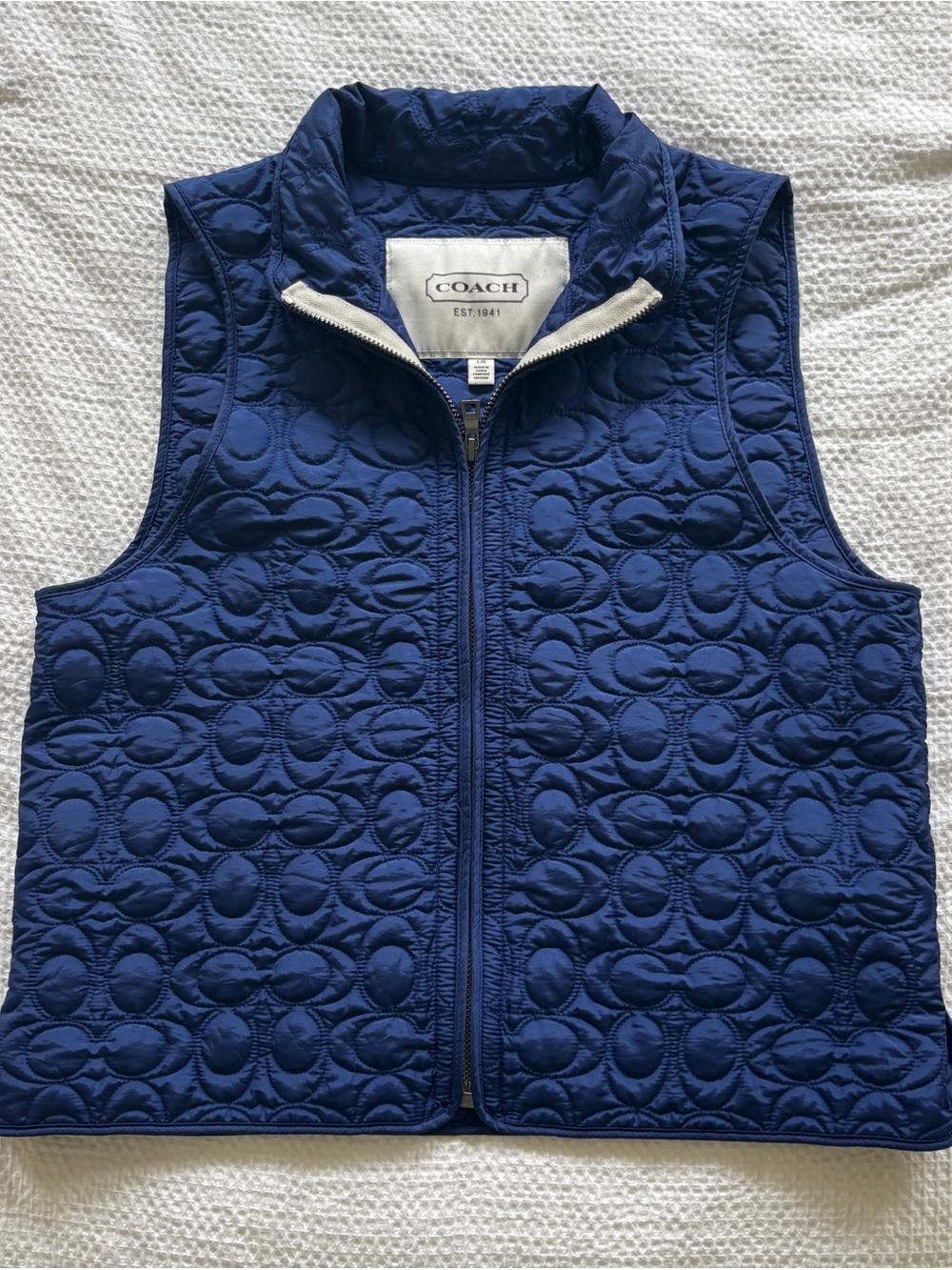 Coach Monogram Quilted Vest